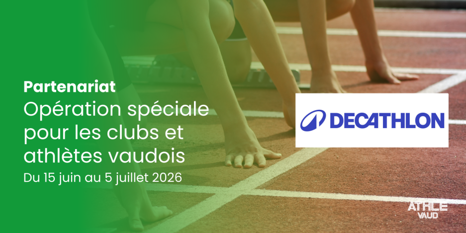 Opération spéciale pour les clubs et les athlètes avec Décathlon